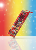 Cars Toon Lightning McQueen Stationery Set - 3pc Stationery Gift Set – Includes Pencil, Eraser, and Sharpener – Red Racing Theme