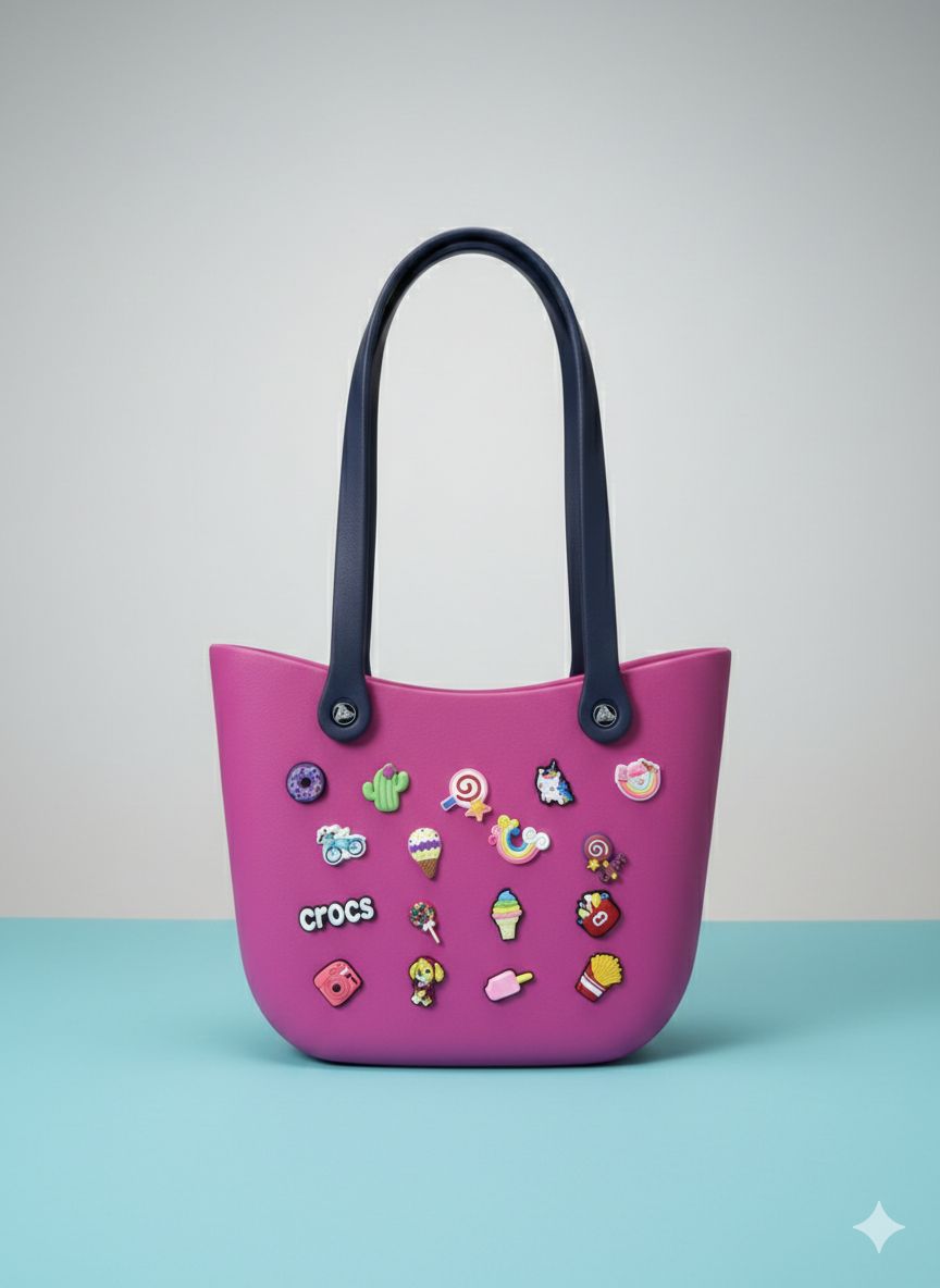 The Ultimate Charm Tote: Personalized Jelly Bag - Waterproof Silicone Beach Bag with Removable Charms